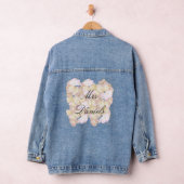 Mooie gebloemde gepersonaliseerde denim jacket (Hangar)