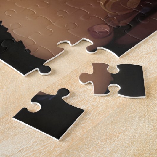 Mooie geblonde vrouw legpuzzel (Zijkant)