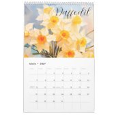 Mooie Geboorte Bloemen Kalender (Mar 2027)