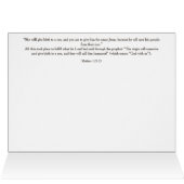 Mooie Geboorte Gezegende Kerst Kaart (Binnen Horizontaal (Boven))