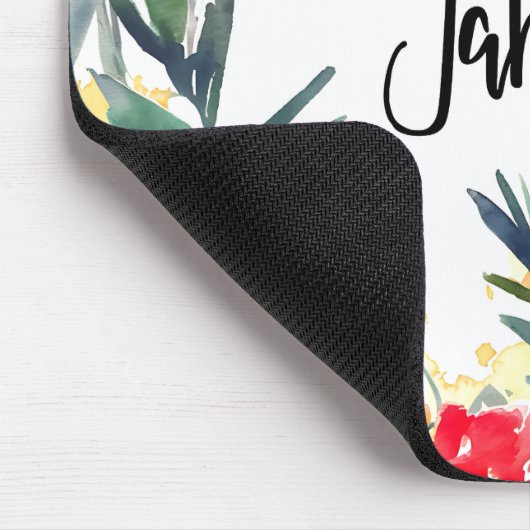 Mooie Geboorte Maand Bloemen/Januari Muismat (Hoek)