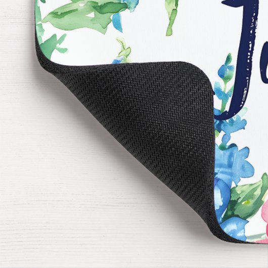 Mooie Geboorte Maand Bloemen/Juli Muismat (Hoek)