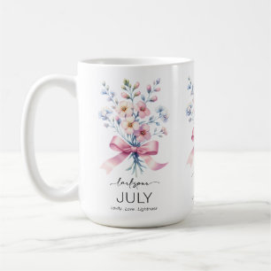 Mooie Geboortemaand Bloem/Juli/ Koffiemok