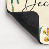 Mooie Geboortemaand Bloemen/December Muismat (Hoek)