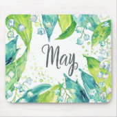 Mooie geboortemaand bloemen/mei muismat (Voorkant)