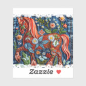Mooie Geborduurde Paard Sticker (Vel)