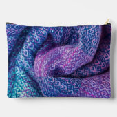 Mooie Gebreide Gemengde Paarse en Blauwe Etui (Achterkant)