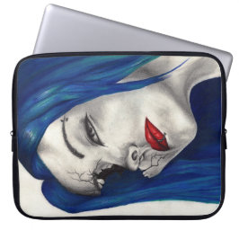 Mooie Gebroken Fantasie Goth Horror Surrealistisch Laptop Sleeve