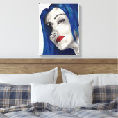 Mooie gebroken Gothic Girl Horror Fantasy Art Canvas Afdruk (Insitu (Slaapkamer))