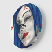 Mooie gebroken Gothic Girl Horror Fantasy Art Grote Klok (Hoek)