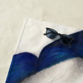 Mooie gebroken Gothic Girl Horror Fantasy Art Strandlaken (In situ)