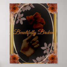Mooie Gebroken Gotische Bloemen