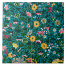 Mooie gedurfde bloem Boho blauw groen