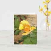 Mooie Geel nam het Denken aan u Kaart toe (Gele Bloem)