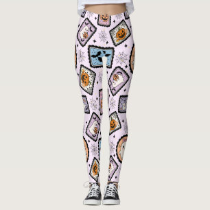 Mooie Geest- en Pompoen Halloween Zegelpatroon Leggings