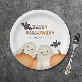 Mooie Geest Pompoen Persoonlijke Halloween Feest  Papieren Bordje