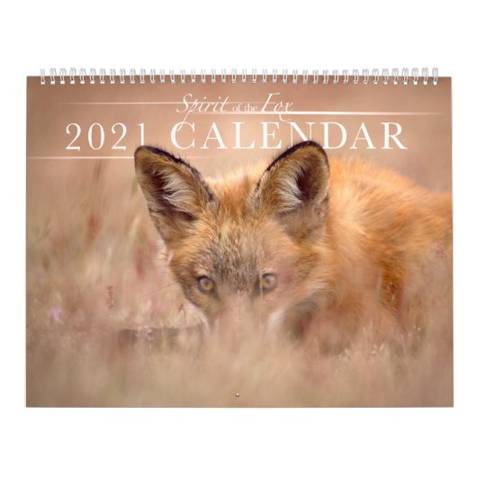 Mooie geest van de kalender van de Fox 2021-muur (Hoes)