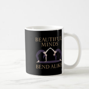 Mooie Geesten Buigen Op Dezelfde Manier Yoga Partn Koffiemok