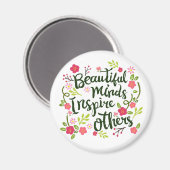 Mooie geesten inspireren anderen citeren | Magneet (Voorkant / Achterkant)