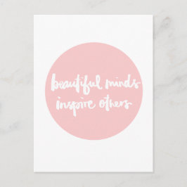 Mooie geesten inspireren mensen Inspirerend citaat Briefkaart