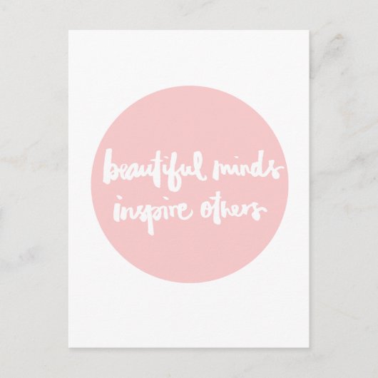 Mooie geesten inspireren mensen Inspirerend citaat Briefkaart (Voorkant)