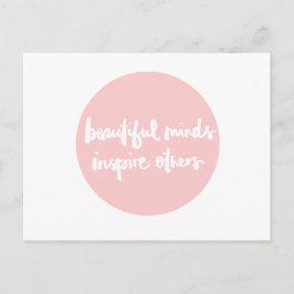 Mooie geesten inspireren mensen Inspirerend citaat Briefkaart