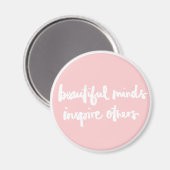 Mooie geesten inspireren mensen Inspirerend citaat Magneet (Voorkant / Achterkant)