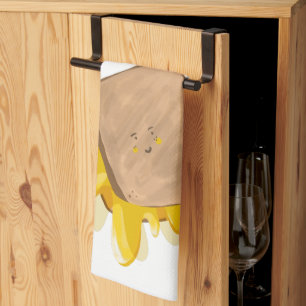 Mooie gegrilde kaassandwich druipend theedoek