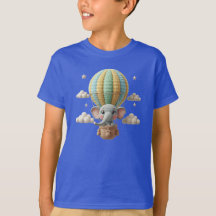 Mooie gehaakte olifant in hete luchtballon Amiguru
