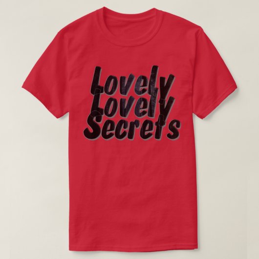Mooie geheimen t-shirt (Design voorkant)