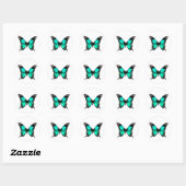 Mooie geïllustreerde Butterfly Classic Round Sti Ronde Sticker (Vel)