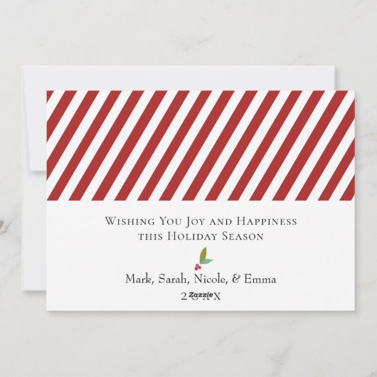 Mooie geïllustreerde dorpsplattegrond van de Noord Feestdagenkaart (Achterkant)