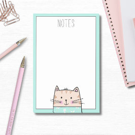 Mooie geïllustreerde kat post-it® notes