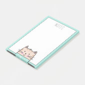 Mooie Geïllustreerde Kat Post-it® Notes (Schuin)