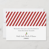 Mooie geïllustreerde Noordpool dorpskaart voor de  Feestdagenkaart (Achterkant)