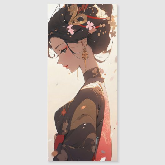 Mooie Geisha Anime Girl (Voorkant)