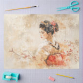  mooie geisha tissuepapier (Craft)