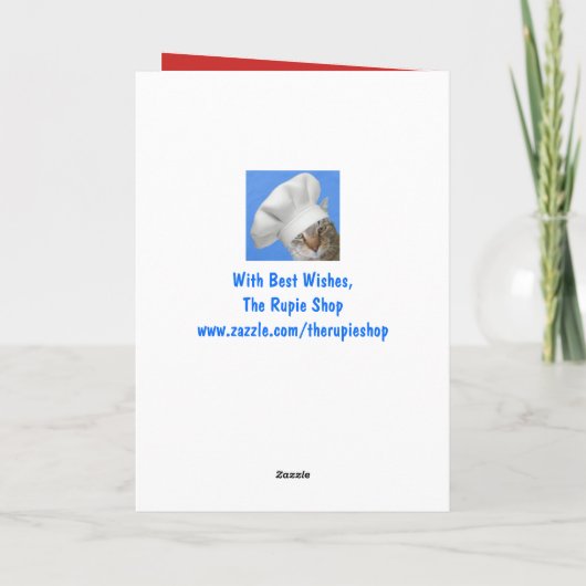 Mooie geit kerstgroeten feestdagen kaart (Achterkant)