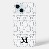 Mooie geitenpatroon zwart en wit Case-Mate iPhone case (Achterkant)