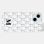 Mooie geitenpatroon zwart en wit Case-Mate iPhone case (Achterkant (horizontaal))