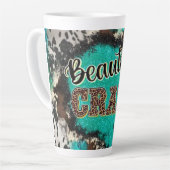 Mooie Gek - Zuidwestelijke Motief Latte Mok (Linkerhoek)