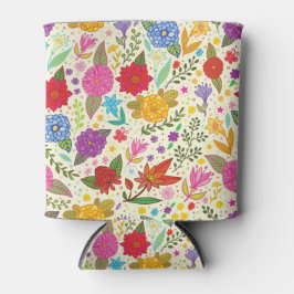 Mooie gekleurde herfstbloemen blikjeskoeler