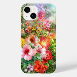 Mooie gekleurde waterverf bloemen Case-Mate iPhone 14 hoesje