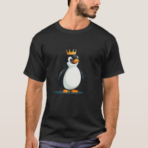 Mooie Gekroonde Pinguïn Leuk voor Jongens en Meisj T-shirt