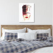 Mooie gekroonde Scandinavische prinses Graphic Canvas Afdruk (Insitu (Slaapkamer))