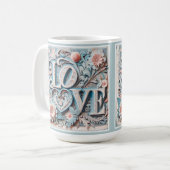 Mooie gelaagde liefde Mok (Voorkant links)