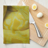 Mooie Gele Birmese Python Theedoek (Quarter Fold)