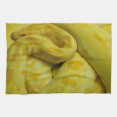 Mooie Gele Birmese Python Theedoek (Horizontaal)
