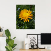 Mooie gele bloem, Daisy Poster (Thuiskantoor)