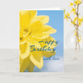 Mooie gele bloem kaart (Gele Bloem)